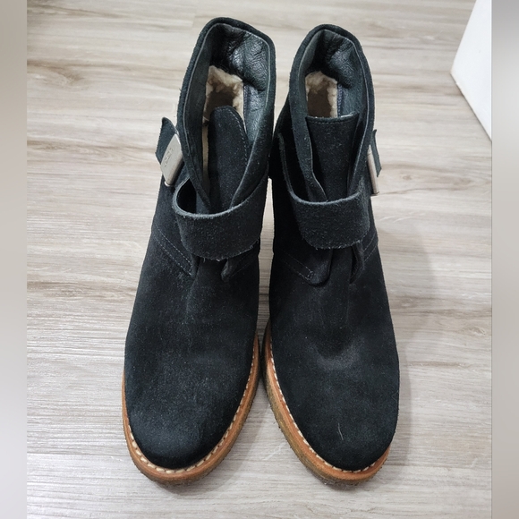 UGG Suede Brienne Boits Size 7.5 - Picture 4 of 8